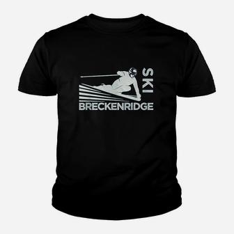 Ski Breckenridge Colorado Vintage Snow Ski Youth T-shirt | Crazezy