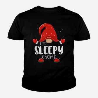Sleepy Gnome Matching Family Group Christmas Pajama Youth T-shirt | Crazezy UK