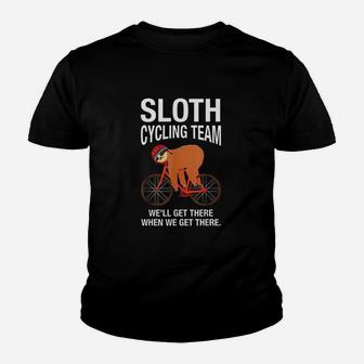 Sloth Cycling Team Youth T-shirt | Crazezy UK