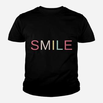 Smile Comfy Stylish Feel Good Crew Neck Sweatshirt Youth T-shirt | Crazezy