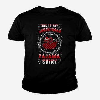 Snake Lover Funny Santa Hat Christmas Pyjama Saying Gift Ide Youth T-shirt | Crazezy