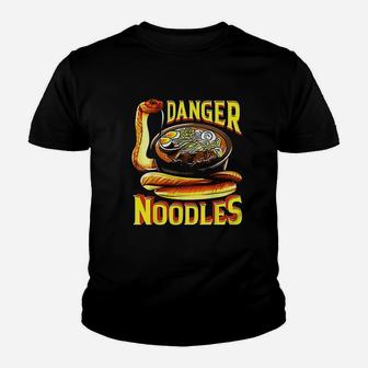 Snake Lover Rattlesnake Danger Noodles Youth T-shirt | Crazezy UK
