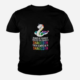 Snake Pet Always Be A Snakicorn Birthday Unicorn Snake Youth T-shirt | Crazezy AU