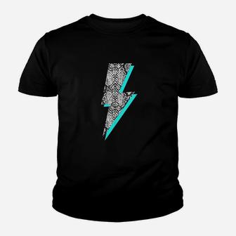 Snakeskin Lightning Bolt Animal Print Youth T-shirt - Thegiftio UK