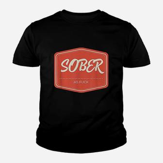Sober As Label Retro Vintage Men Women Gift Youth T-shirt | Crazezy
