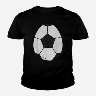 Soccer Ball Happy Easter Egg Cute Hunting Sport Lover Youth T-shirt | Crazezy UK