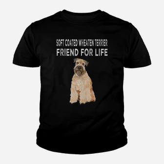 Soft Coated Wheaten Terrier Friend For Life Dog Friendship Youth T-shirt | Crazezy