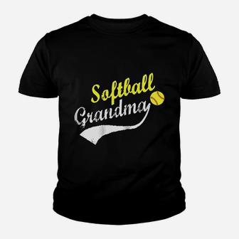 Softball Grandma Youth T-shirt | Crazezy UK