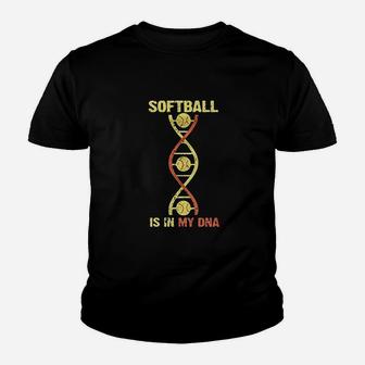 Softball Is In My Dna Baseball Youth T-shirt | Crazezy AU