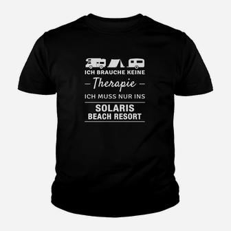 Solaris Beach Resort Fan Kinder Tshirt mit lustigem Spruch, Schwarz - Seseable