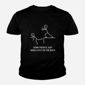 Some People Just Need A Pat On The Back Youth T-shirt | Crazezy