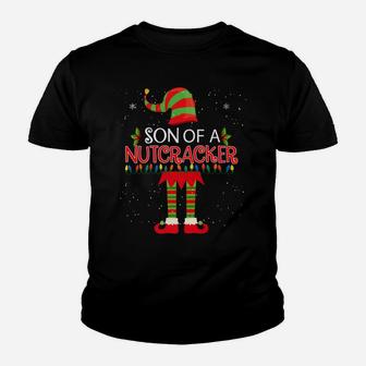 Son Of A Nutcracker Elf Christmas Funny Youth T-shirt | Crazezy