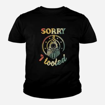 Sorry I Tooted Railfan Youth T-shirt | Crazezy UK