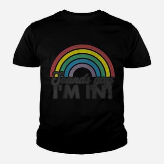 Sounds Gay I'm In Rainbow 70'S 80'S Style Retro Gay Pride Raglan Baseball Tee Youth T-shirt | Crazezy