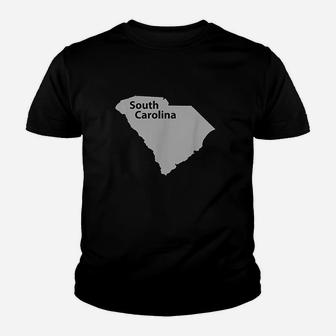 South Carolina Map Home State Pride Youth T-shirt | Crazezy UK