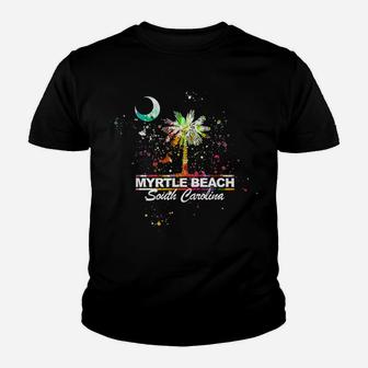 South Carolina Myrtle Beach Sc Flag Graphic Design Sweatshirt Youth T-shirt | Crazezy