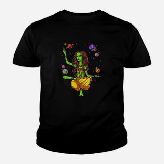 Space Alien Hippie Yoga Zen Meditation Psychedelic Women Youth T-shirt | Crazezy AU