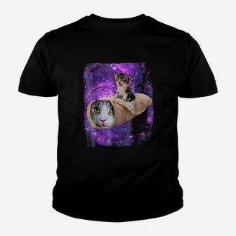Space Cat Youth T-shirt | Crazezy