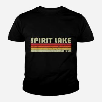 Spirit Lake Iowa Funny Fishing Camping Summer Gift Youth T-shirt | Crazezy DE