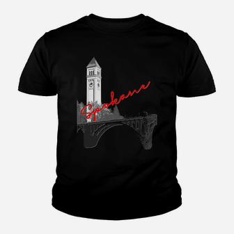 Spokane Clock Tower Monroe Street Bridge Shirt Youth T-shirt | Crazezy AU