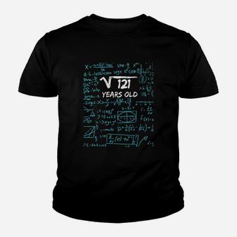Square Root Of 121 11Th Birthday 11 Years Old Youth T-shirt | Crazezy