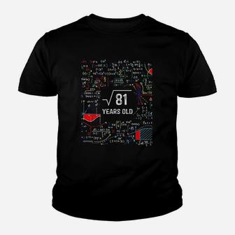 Square Root Of 81 9Th Birthday 9 Years Old Youth T-shirt | Crazezy CA