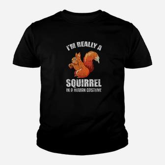 Squirrel In A Human Costume Pet Animal Distressed Youth T-shirt - Thegiftio UK