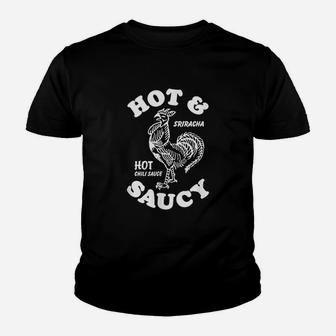 Sriracha Hot And Saucy Youth T-shirt | Crazezy