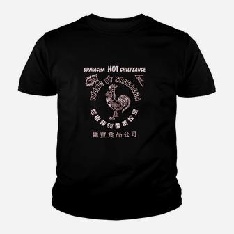 Sriracha Hot Sauce Funny Graphic Youth T-shirt | Crazezy