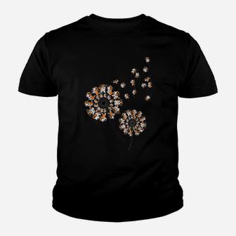 St Bernard Flower Fly Dandelion Funny Dog Lover Youth T-shirt | Crazezy CA