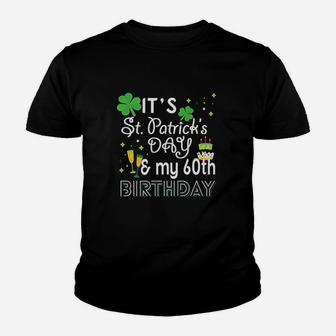 St Patricks Day 60Th Birthday Party Gift Men Women Paddys Youth T-shirt | Crazezy