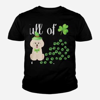 St Patricks Day Dog Lover Shirt Bichon Frise Shamrock Green Youth T-shirt | Crazezy