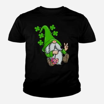 St Patricks Day Hippie Gnome Rainbow Shamrock Clover Gift Youth T-shirt | Crazezy CA