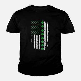 St Patricks Day Irish American Flag Youth T-shirt | Crazezy DE