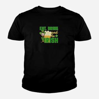 St Patricks Day Quote Eat Drink Be Irish Youth T-shirt - Monsterry DE
