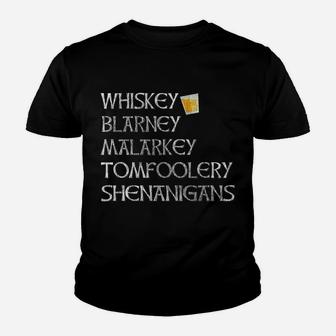 St Patricks Day Shirt Irish Whiskey Blarney Drinking Party Youth T-shirt | Crazezy DE