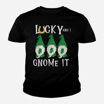 St Patricks Day Shirt Men Gnome St Pattys Paddys Day Punny Youth T-shirt | Crazezy