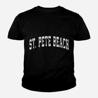 St Pete Beach Florida Vintage Nautical Crossed Oars Youth T-shirt | Crazezy