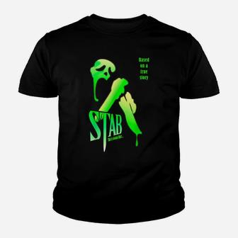 Stab Scream Ghost Green Movies Scary Sweatshirt Youth T-shirt | Crazezy