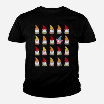 Stand Out Gnome Pattern Shirt Funny Cute Gardening Gift Youth T-shirt | Crazezy AU