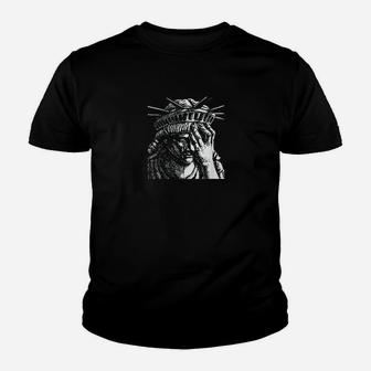 Statue Of Liberty Crying Youth T-shirt | Crazezy DE