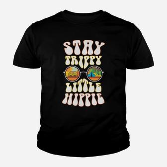 Stay Trippy Little Hippie Hippies Vintage Retro Hippy Gift Youth T-shirt | Crazezy