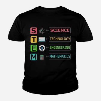 Stem Science Technology Engineering Math Teacher Gift Youth T-shirt | Crazezy