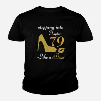 Stepping Into 79 Youth T-shirt - Monsterry CA