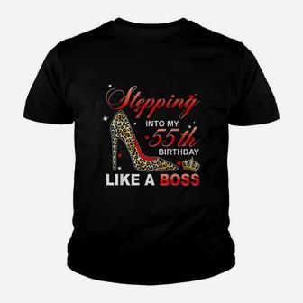 Stepping Into My 55Th Birthday Like A Boss Since 1965 Mother Youth T-shirt | Crazezy