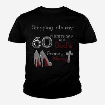Stepping Into My 60Th Birthday Tee Gift For Womens Youth T-shirt | Crazezy AU
