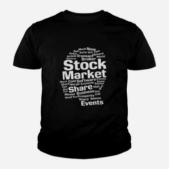 Stock Market Shares Broker Trader Trading Youth T-shirt | Crazezy DE