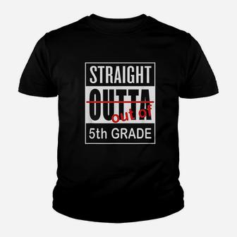 Straight Outta Fifth Grade 5Th Graduation Youth T-shirt | Crazezy UK