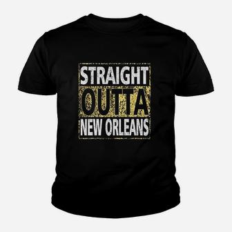Straight Outta New Orleans Hometown Pride Youth T-shirt - Thegiftio UK