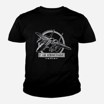 Strike Eagle Aircraft Youth T-shirt | Crazezy